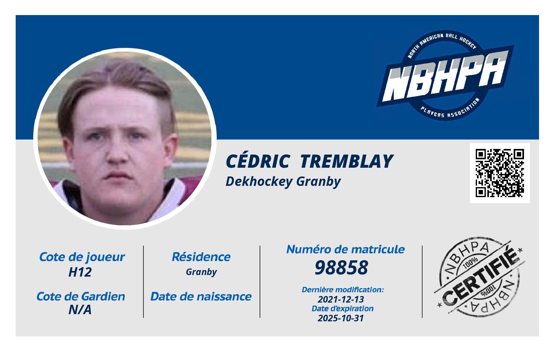 Cédric  Tremblay