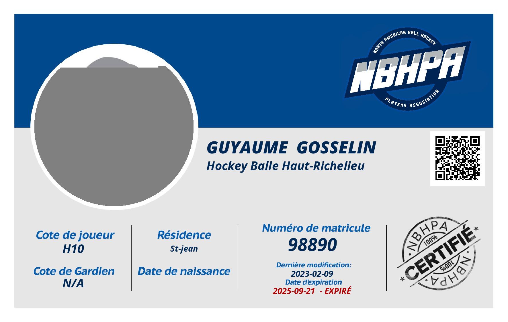 Guyaume  Gosselin 