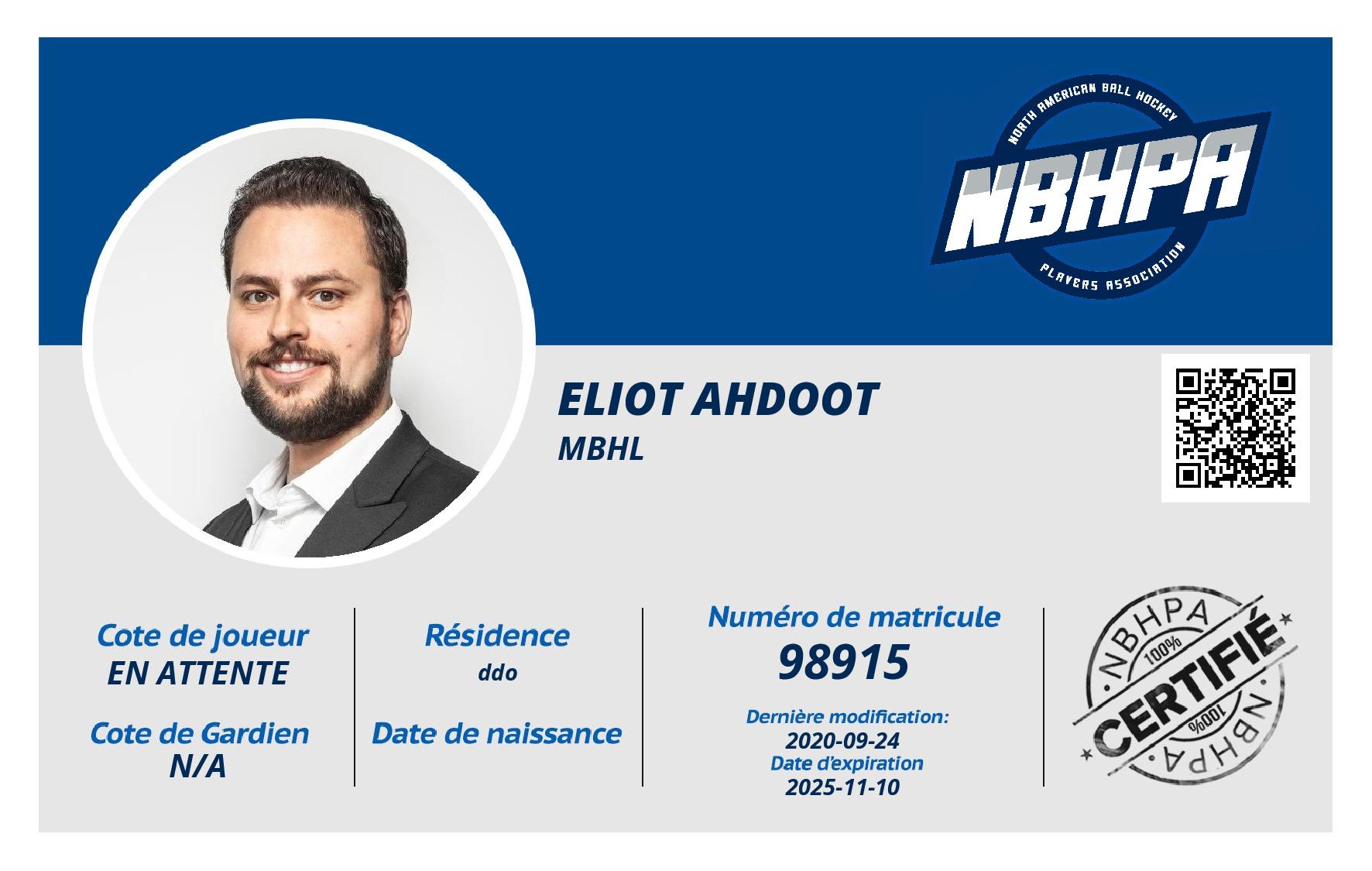 Eliot Ahdoot