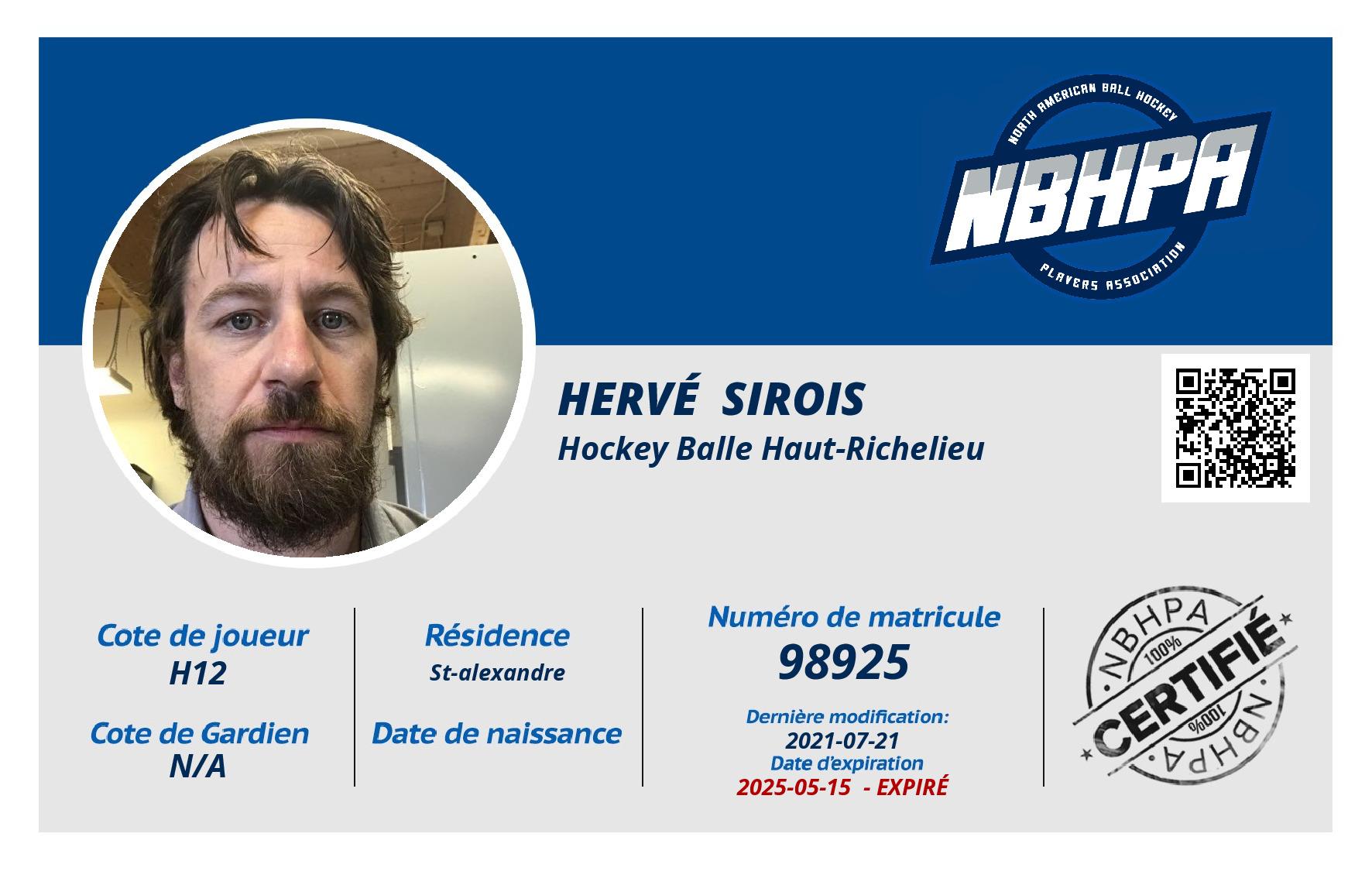 Hervé  Sirois