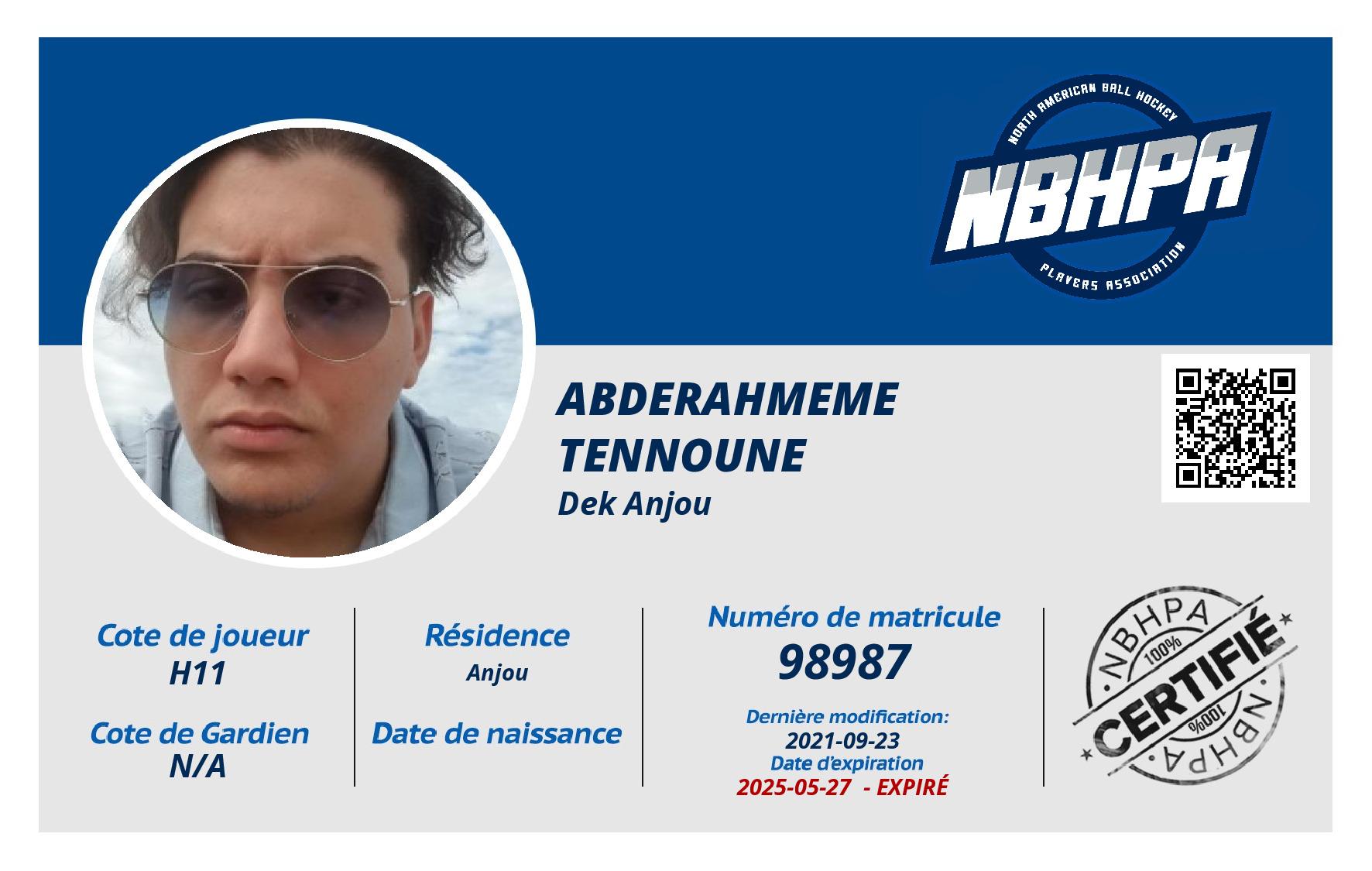 Abderahmeme Tennoune