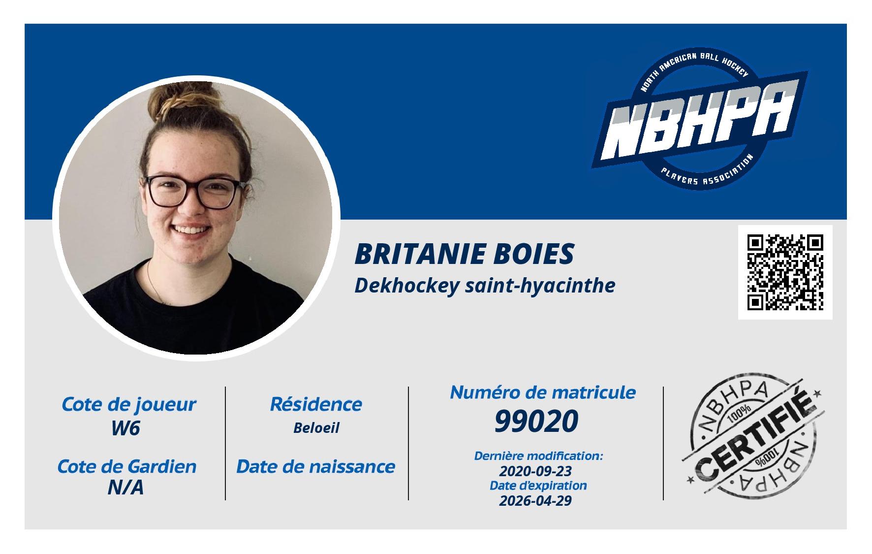 Britanie Boies