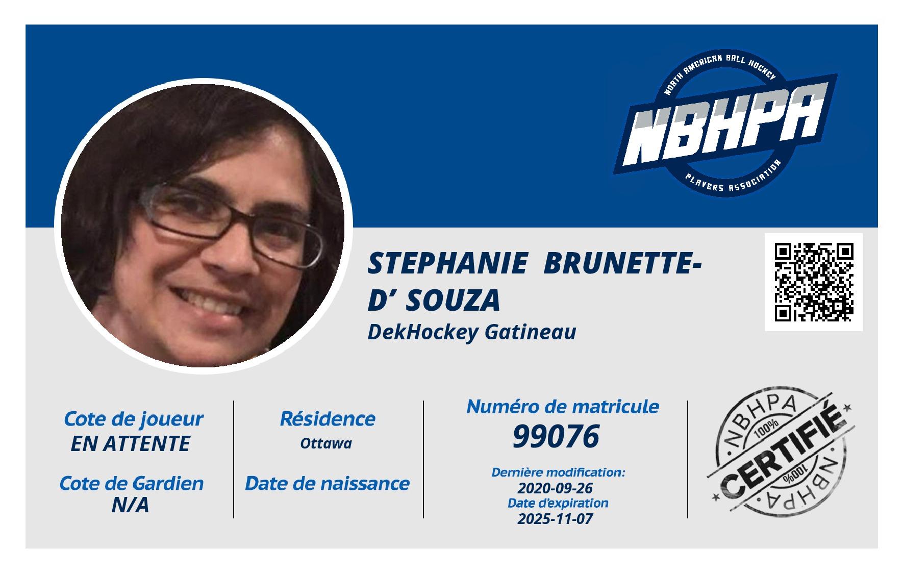 Stephanie  Brunette-D’Souza