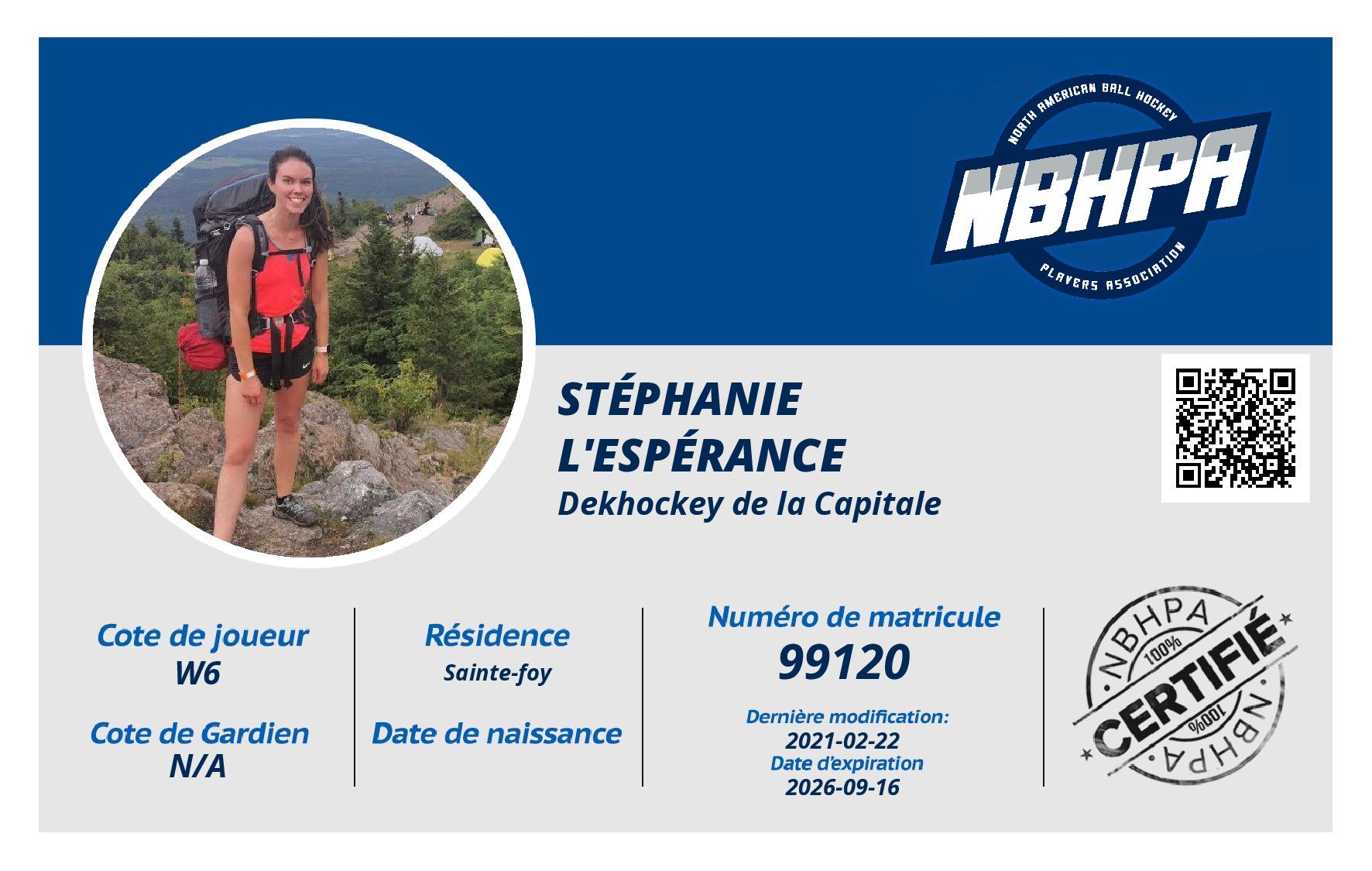Stéphanie  L'espérance 