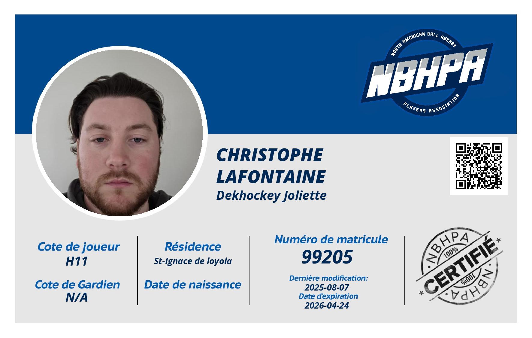 Christophe  Lafontaine 
