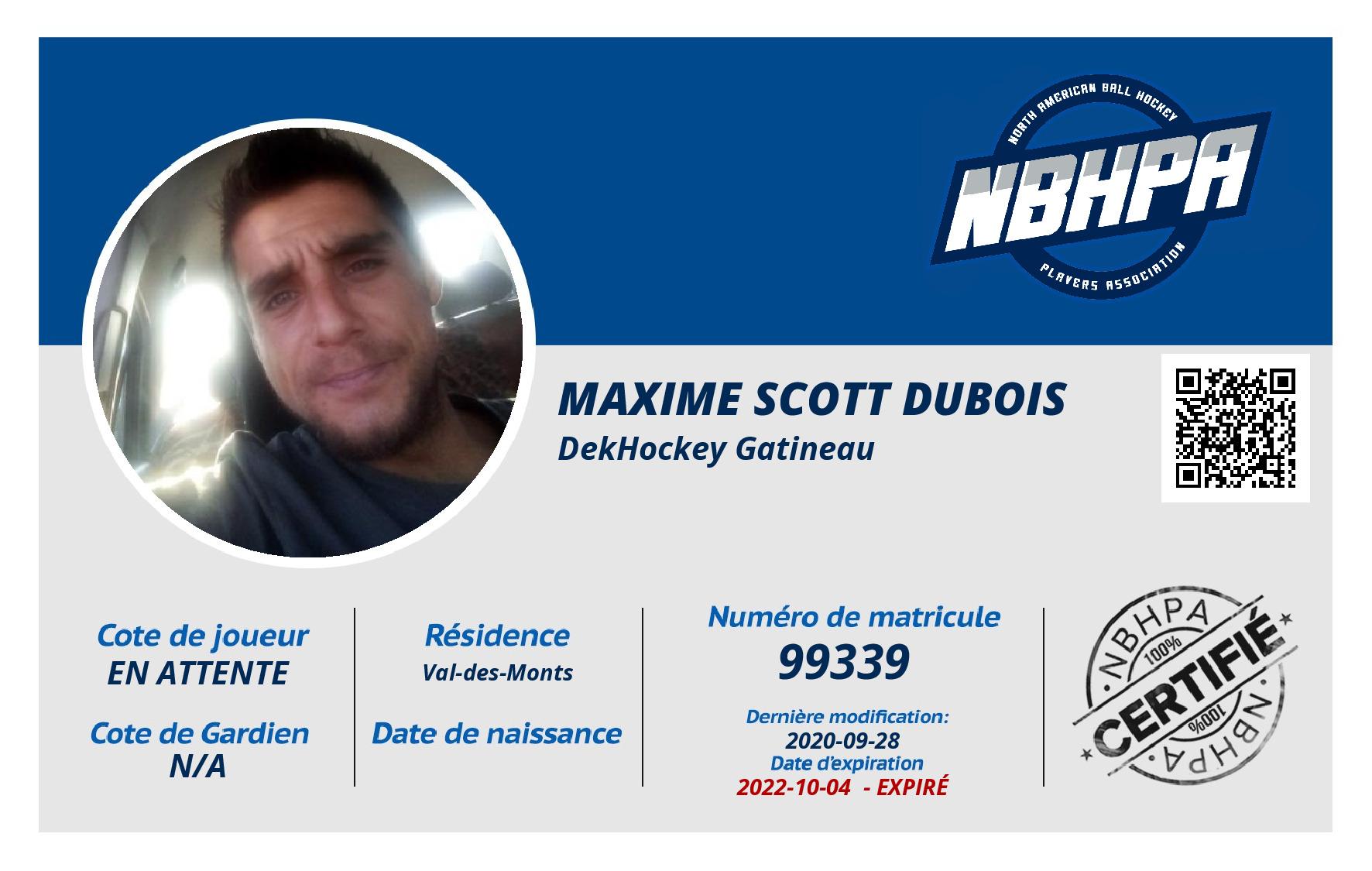 Maxime Scott Dubois