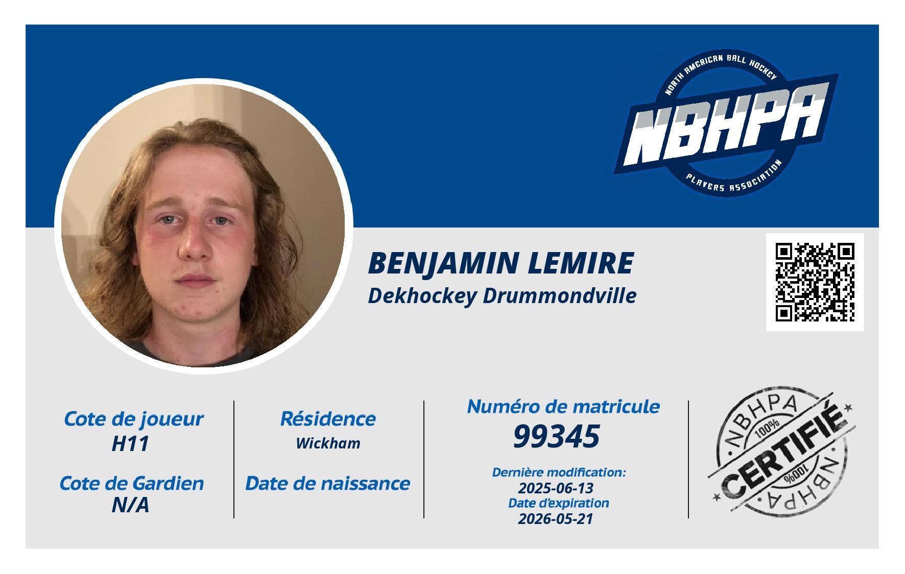 Benjamin Lemire