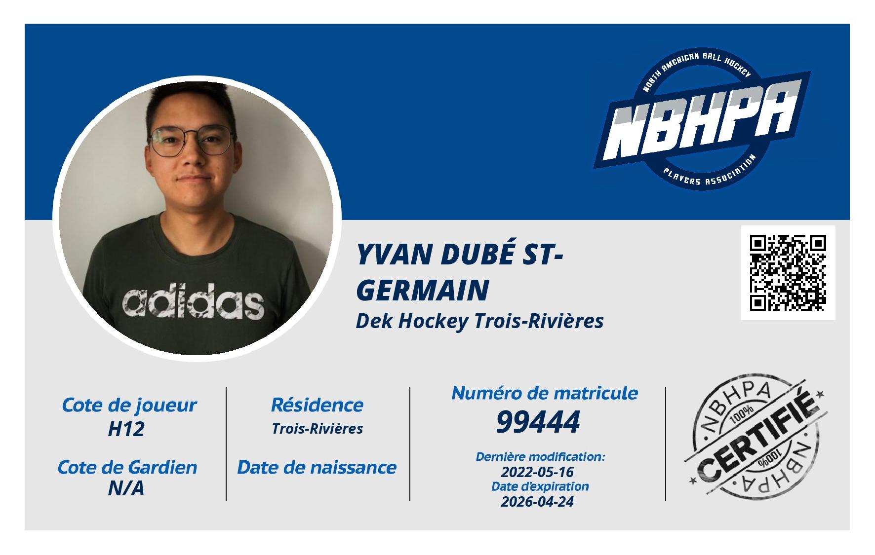 Yvan Dubé St-Germain