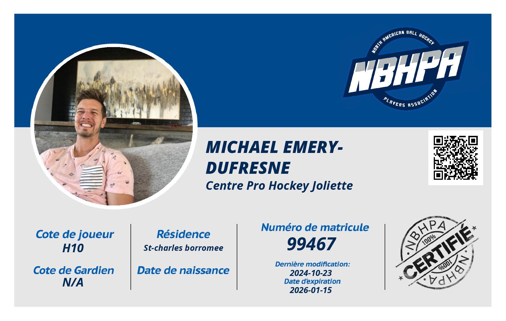 Michael Emery-Dufresne