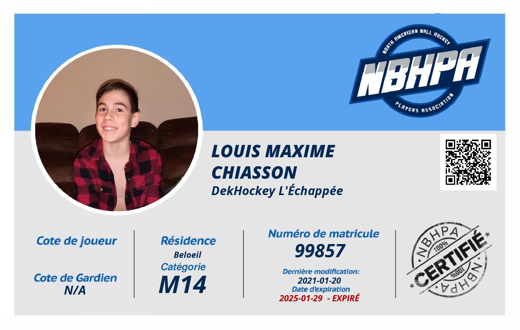Louis Maxime  Chiasson 