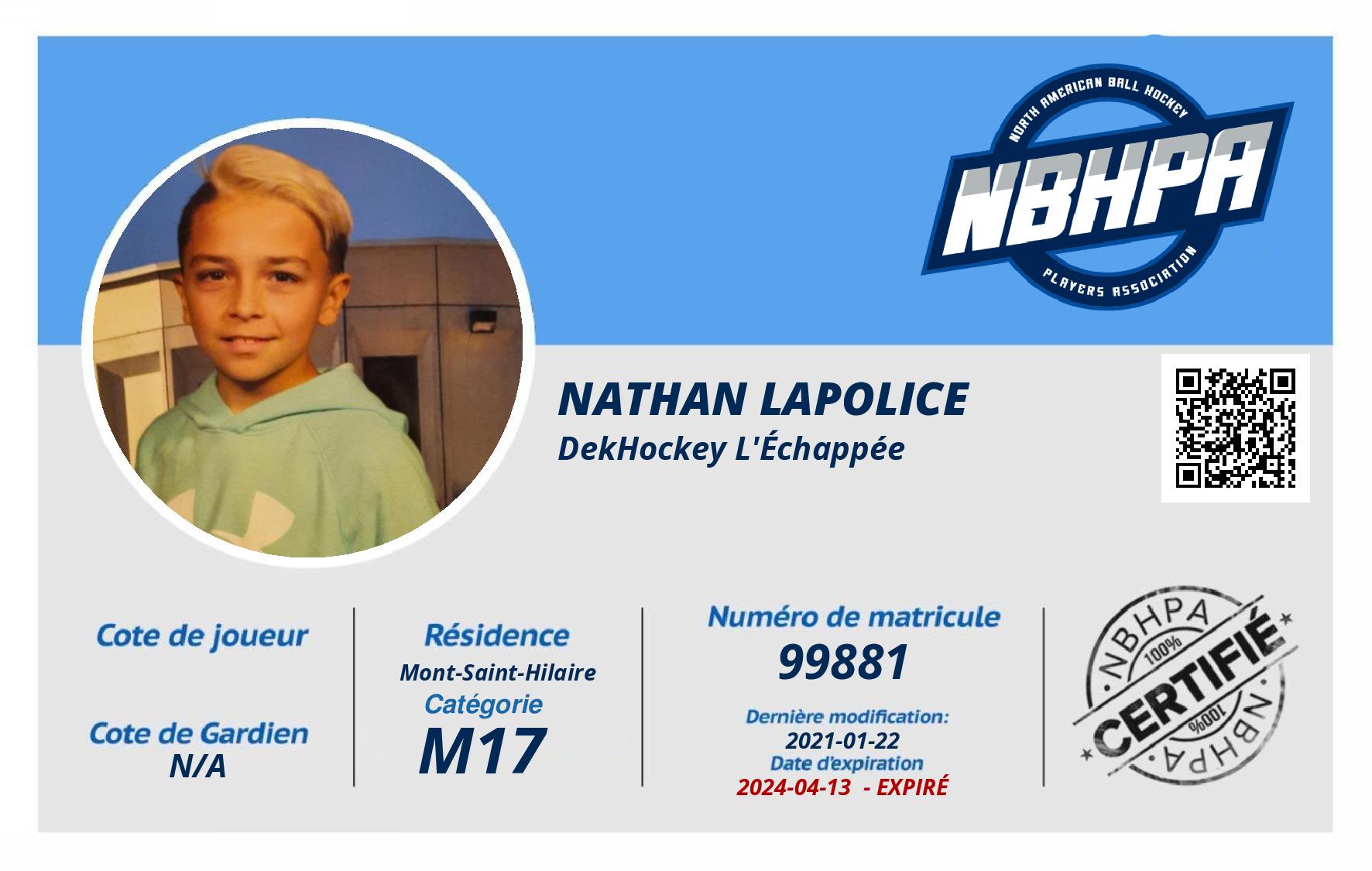 Nathan Lapolice