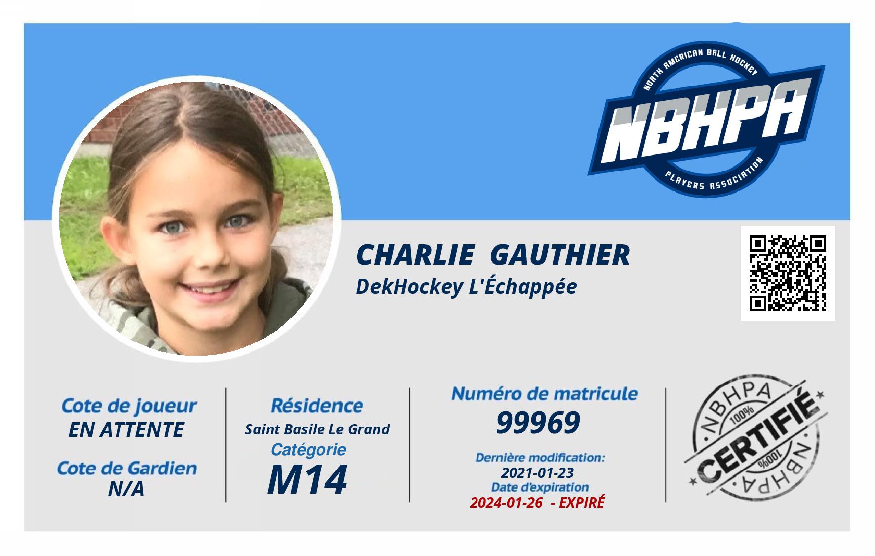 Charlie  Gauthier